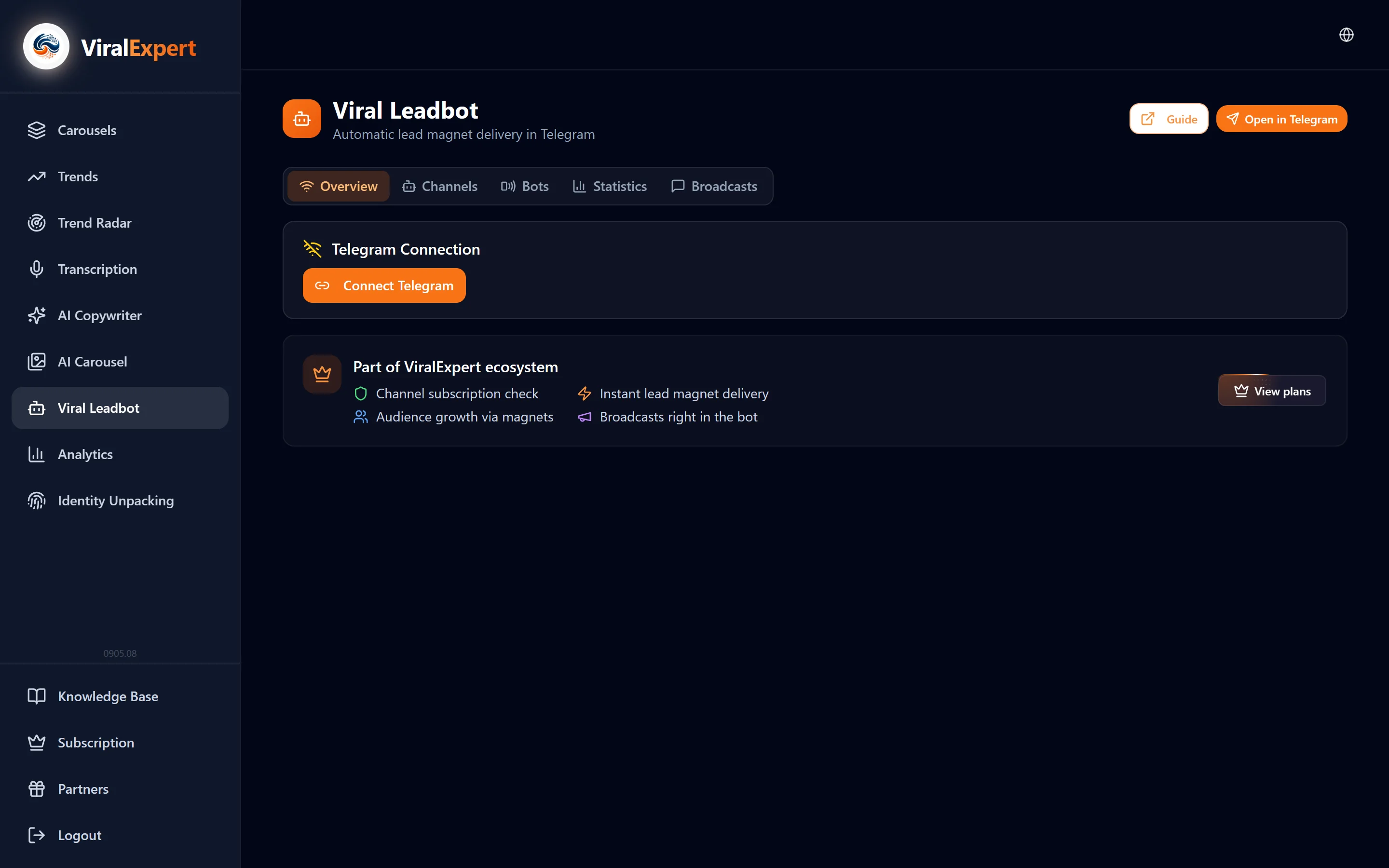 Link your Telegram account